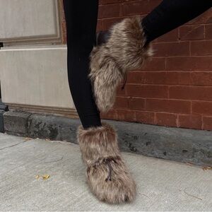 WeWoreWhat Faux fur boots